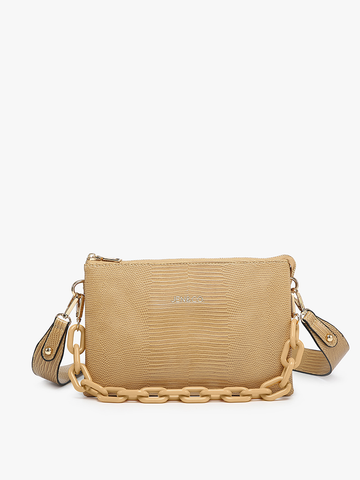 Izzy Lizard Crossbody w/ Chain