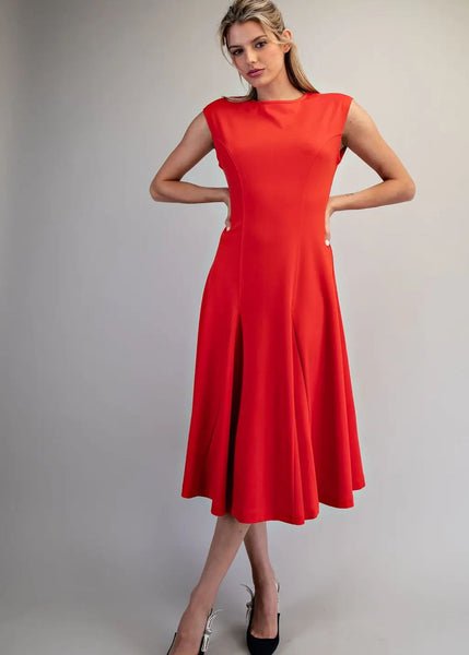 Streamlined Red Dress
