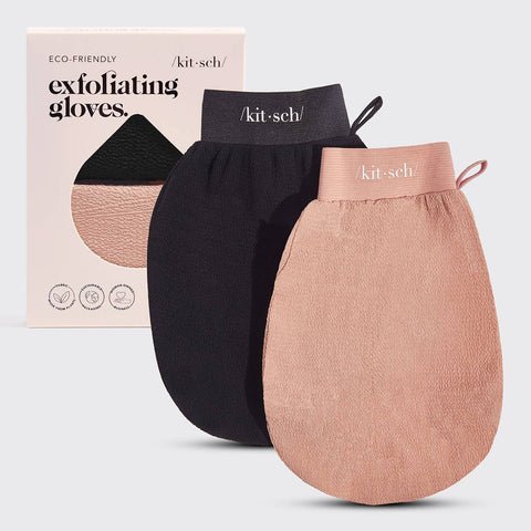 Exfoliate your way to glowing skin! The Kitsch Eco-Friendly Exfoliating Glove is a convenient body scrubber mitt that massages &amp; detoxifies the skin, helping to improve circulation and stimulate skin cell renewal.