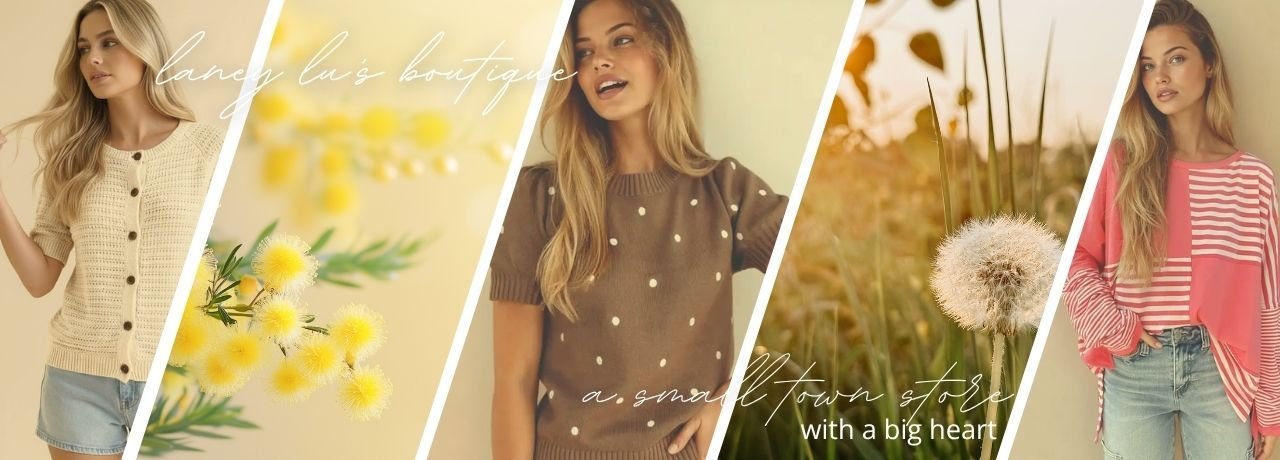 free shipping image of woman in boutique shirt